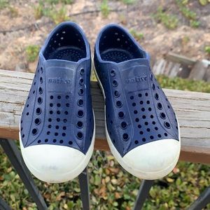 Navy blue Native sneakers, size 9